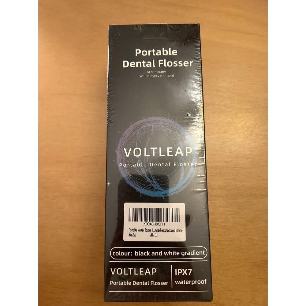 New Voltleap Portable Dental 🦷 Flosser Rechargeable Black & White